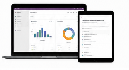 Informe de auditoría Odoo mostrado en laptop y tablet