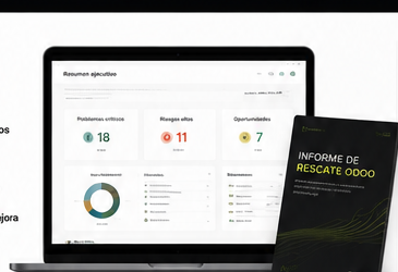 Informe de rescate Odoo con resumen ejecutivo y prioridades